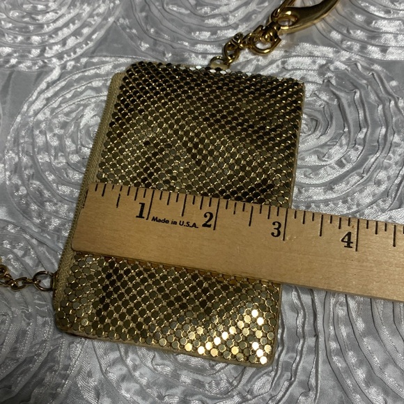 Whiting & Davis Gold Mesh card/coin purse